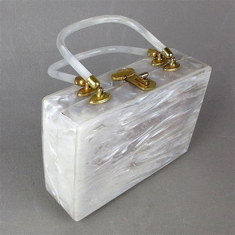 vintage lucite box purse products for sale 